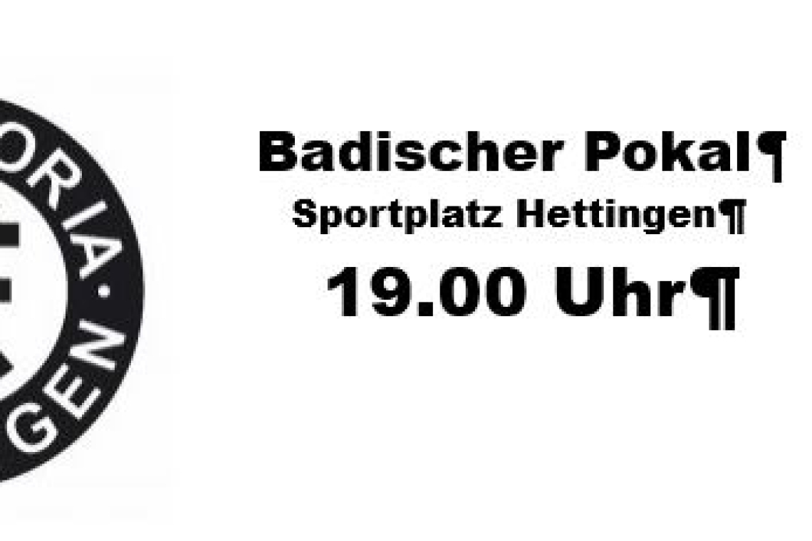 A-Jugend FC Hettingen - VfB Bretten  19:00 Uhr in Hettingen